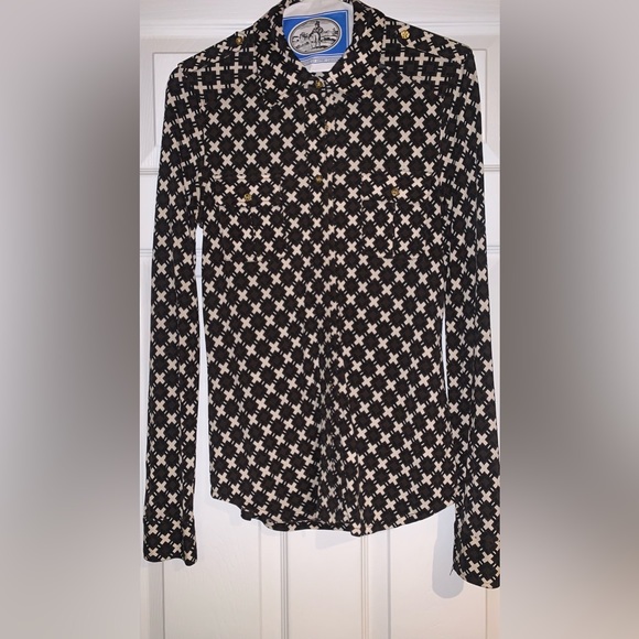 Tory Burch, silk, long sleeve blouse - Picture 1 of 7